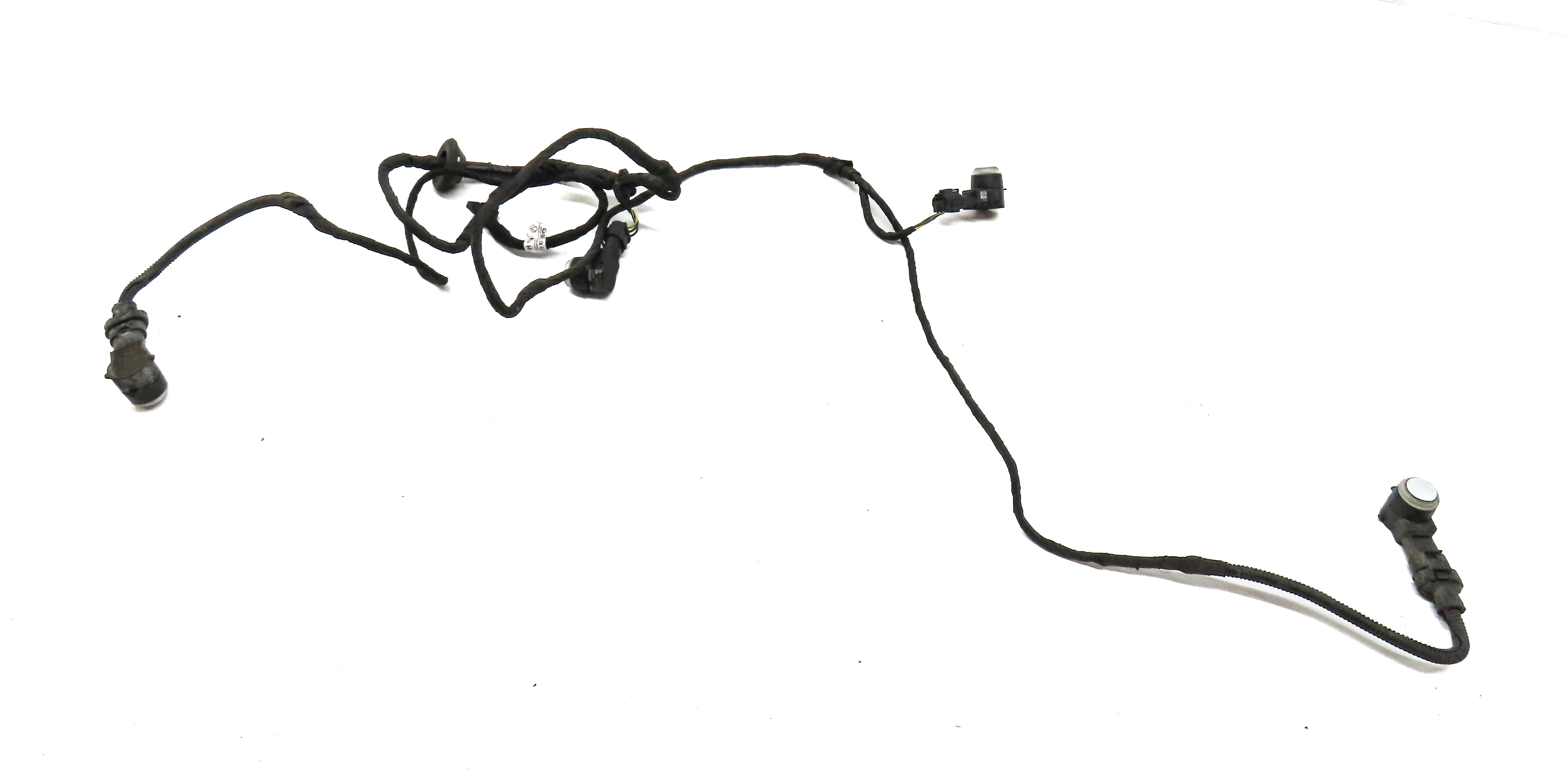 2011 MERCEDES GLK350 (X204) REAR PARK ASSIST PDC SENSOR SET4 w/ HARNESS (Silver) — exact item pictured